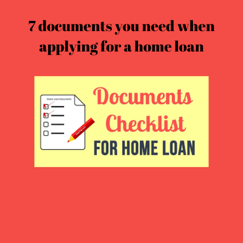 documents for home loan